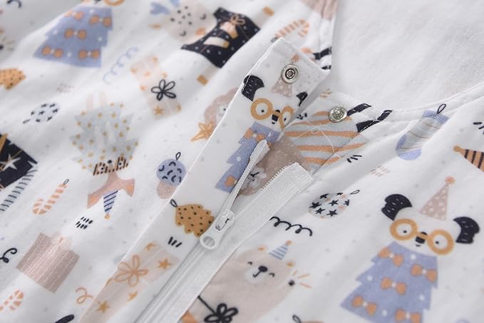 TADO MUSLIN Toddler Sleep Sack 1-2T, 0.5 TOG Lightweight Wearable Blanket, 100% Organic Cotton Muslin, Sleeveless, 2-Way YKK Zipper, OEKO-TEX Certified, 12-24 Months Sleeping Bag