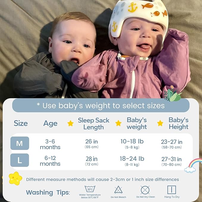 ZIGJOY Shark-Fin Transitional Swaddle for Newborn - 0.5 Tog Rayon Made from Bamboo Transition Swaddle Sleep Sack 6-12 Months Baby Arms Up Swaddle Blanket with 2-Way Zipper, Purple