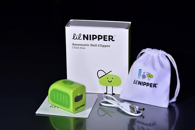 Electric Nail Clipper with Catcher for Kids, Children, Tweens - Safe and Easy to Use. Rechargeable Safety Fingernail Trimmer for Kids 5-12 yrs Old