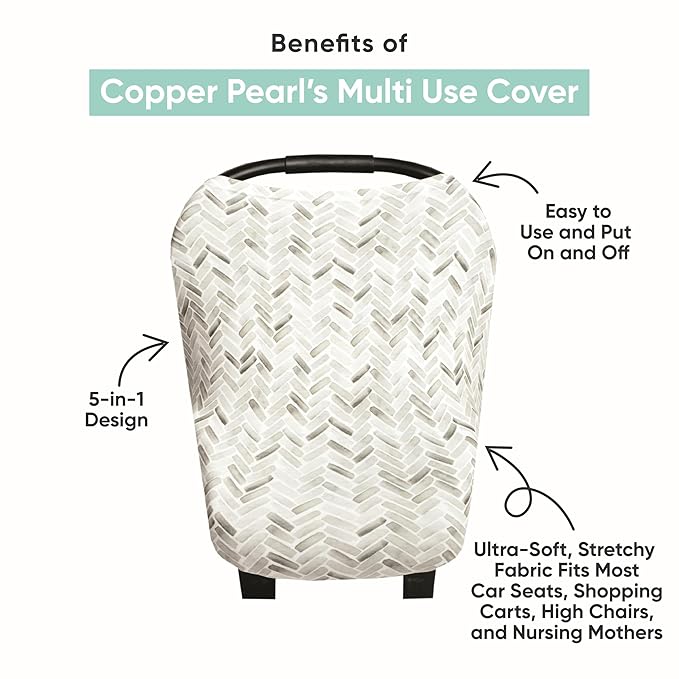 Sunnie Multi-Use Cover: Car Seat, Nursing & Stroller Cover - Stretchy Fabric, All-Season, Stylish Designs