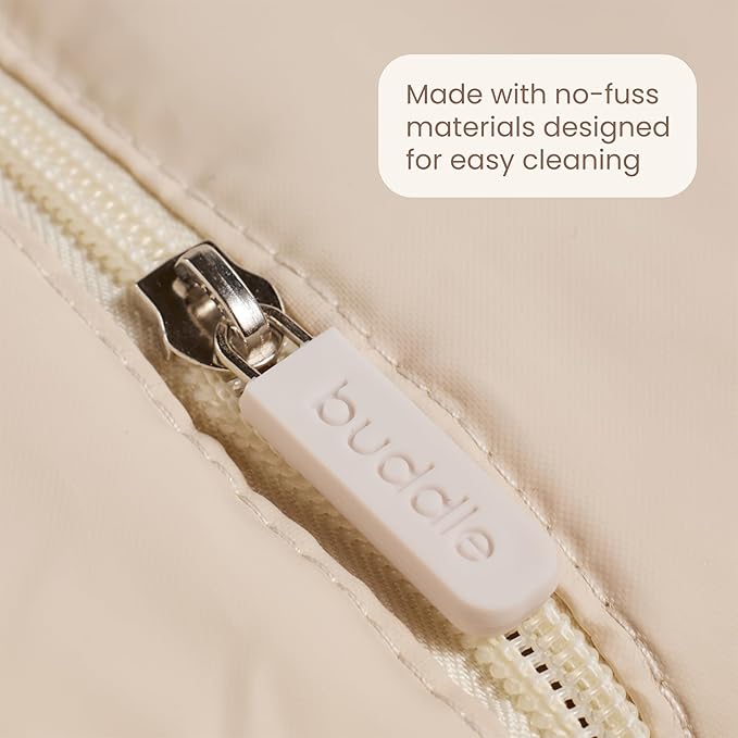 Buddle Bum Bag, Small Diaper Caddy Tote, Holds All Baby Diapering Essentials, Water-Resistant, Multi-Functional, Neutral Color, 1 Count