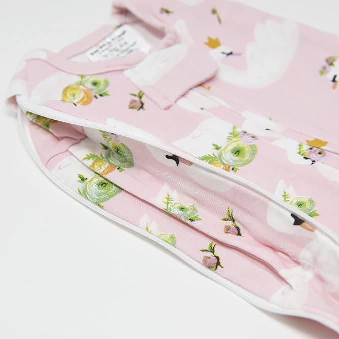 Woombie Grow with Me Air Baby Swaddling Blanket, Convertible Swaddle Fits Babies 0-9 Months, Expands to Wearable Blanket for Babies up to 18 Months, Princess Swan