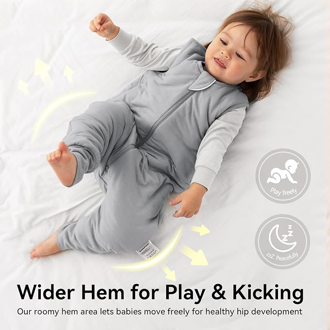 EasyFi Rayon Made from Bamboo Sleep Sack with Feet Baby Sleep Sack with Legs