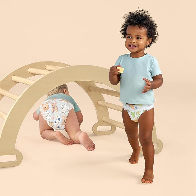 The Honest Company Comfort Dry Disposable Diapers for Sensitive Skin, Hypoallergenic, Fragrance-Free, So Delish + It's a Pawty, Super Club Box, Size 6 (35 lbs), 68 Count