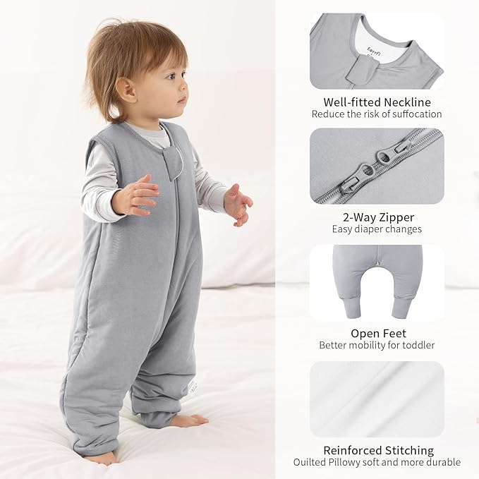 EasyFi Rayon Made from Bamboo Sleep Sack with Feet Baby Sleep Sack with Legs