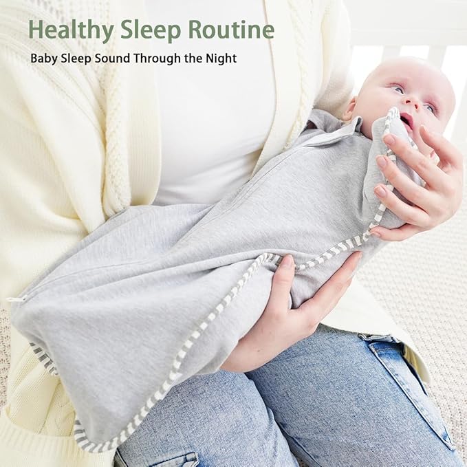 Swaddles for Newborns Swaddle 0-3 Months Sleep Sack Arms Up Swaddle 0-3 Months Transition Swaddle, 2-Pack Baby Swaddles for Boy Girl with Arms In/Out 2-Way Zipper 100% Cotton 0.8 Tog (Small 5-14lbs)