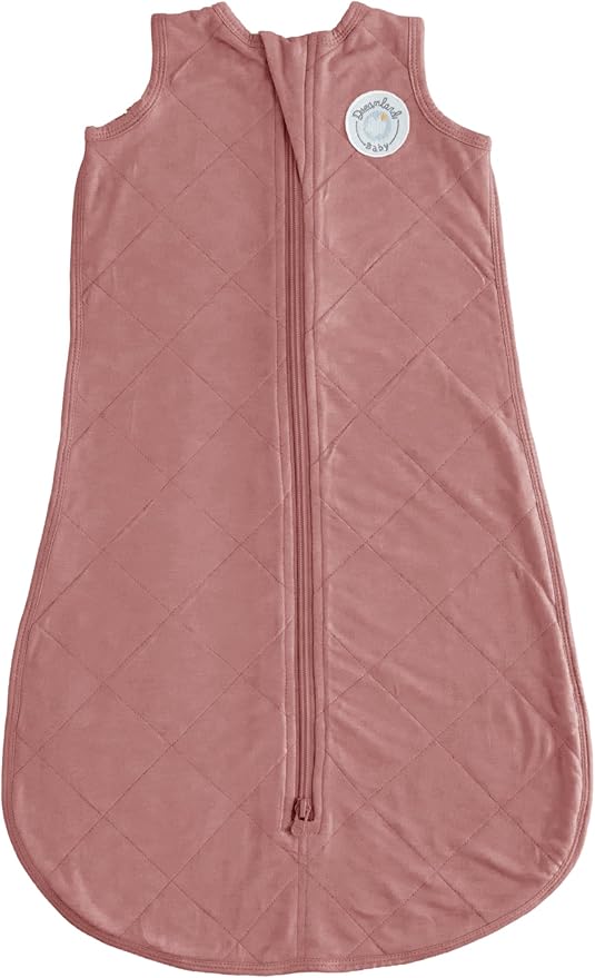 Dreamland Baby Lightweight Bamboo Viscose Sleep Sack (12-24 months). 1.0 TOG Ultra Soft Blanket w/ 2-Way Zipper. 95% Viscose, 5% Spandex (Rose). Mom-Owned US Business, Premium Materials