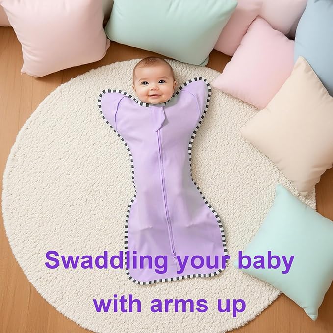 Transitional Swaddle Blanket Sack 2-Pack, Baby Sleep Sack, Arms Up Design, Newborn Swaddle for Boys Girls