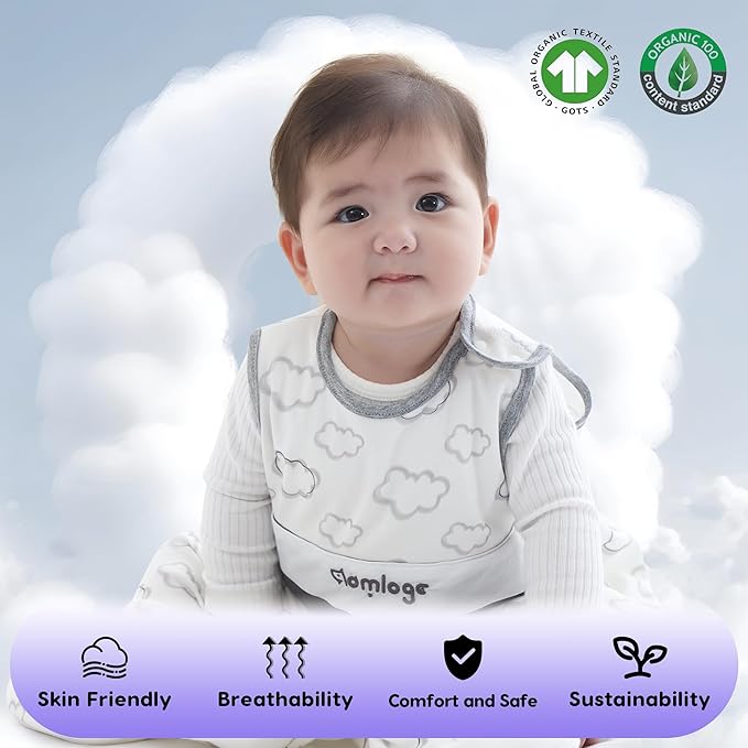 Aomloge PuppyNap Sleep Sack 6-12 Months, 0.5 Tog Wearable Blanket Baby fits Newborns and Infants, Toddler Sleep Sack with 2-Way Zipper