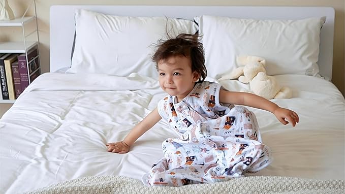 TADO MUSLIN Toddler Sleep Sack 2-4T, 0.5 TOG Lightweight Wearable Blanket, 100% Organic Cotton Muslin, Sleeveless, 2-Way YKK Zipper, OEKO-TEX Certified