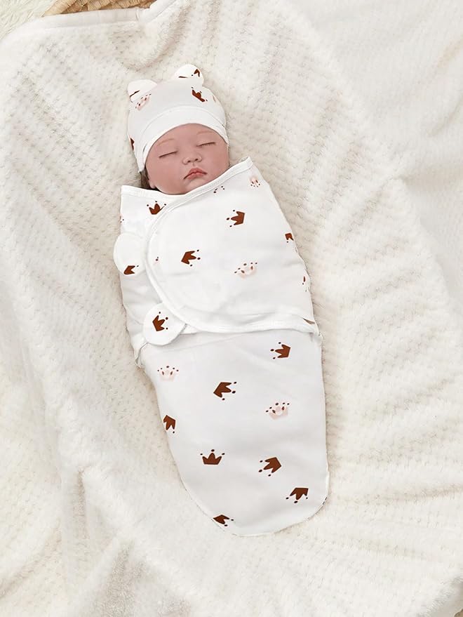 3-Pack Organic Baby Swaddle Sleep Sacks,Nursery Swaddling Blankets,Swaddles for Newborns Infant 0-3 Months