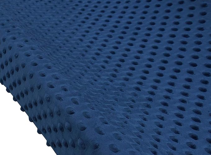 BlueSnail Ultra Soft Minky Dot Changing Pad Cover 2 Pack (Gray+Navy, 2 Pack)
