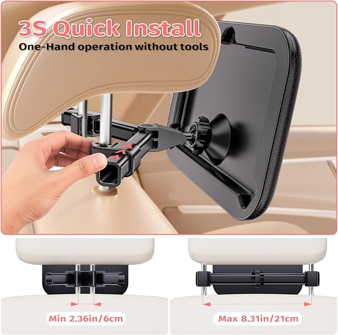 Baby Car Mirror for Car Seat Safely Mirror Hook Clip Design for Rear Facing Infant Newborn 360° Rotation Baby Backseat Mirror with Wide Clear View, Shatterproof, Easy Install Baby Essentials