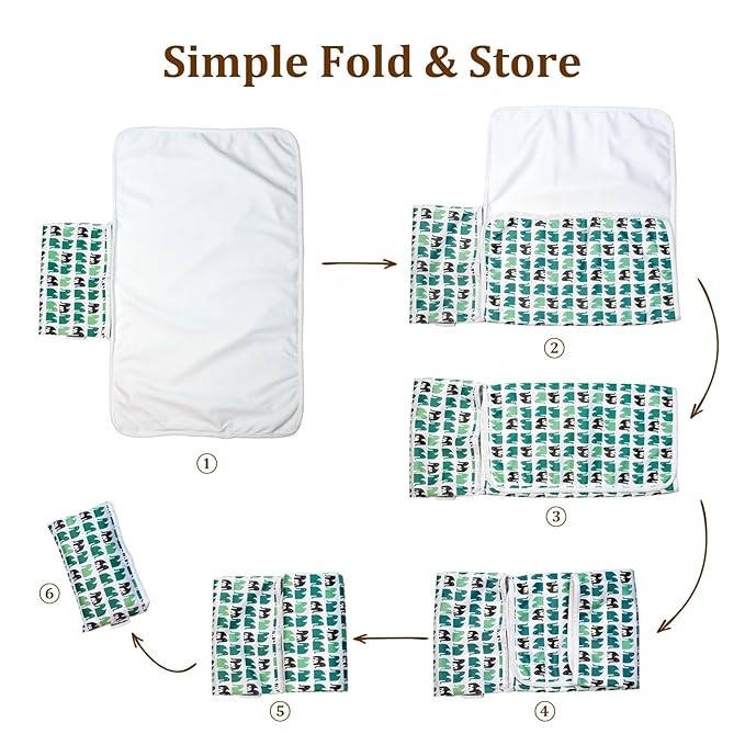 Mama Koala Waterproof Changing Pad Liner, Washable Wipeable Reusable Leak Proof Diaper Travel Mat, 2-Pack Diaper Changing Pad Covers for Baby Girls & Boys 27.5 * 15.7 Inches