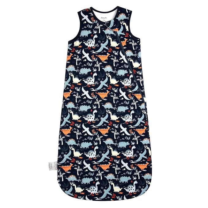 EasyFi Rayon Made from Bamboo Sleep Sack 18-24 Months 1.0 Tog Supersoft Toddler Sleep Sack 2t Baby Wearable Blanket with 2-Way Zipper Unisex Sleeping Bag for Babies