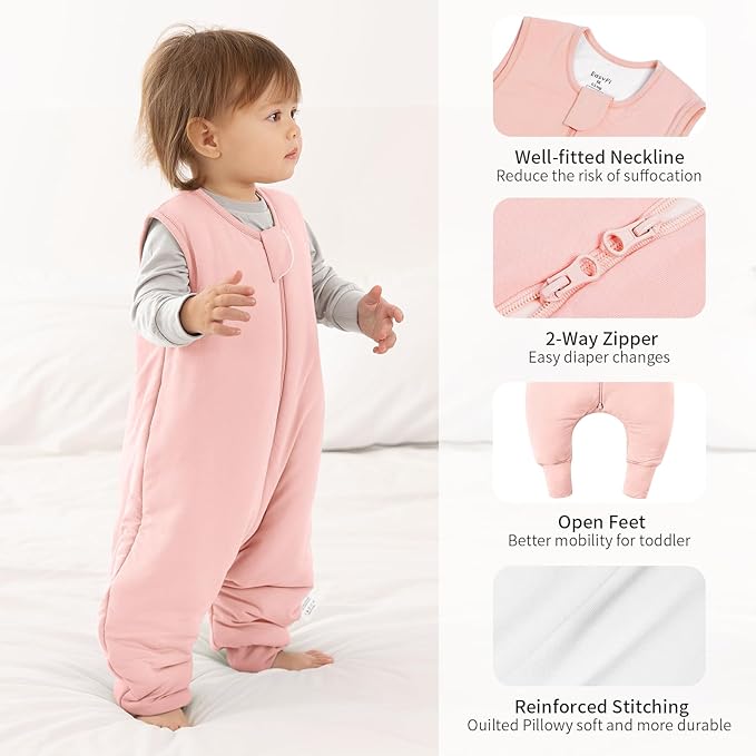 EasyFi Rayon Made from Bamboo Sleep Sack with Feet Baby Sleep Sack with Legs