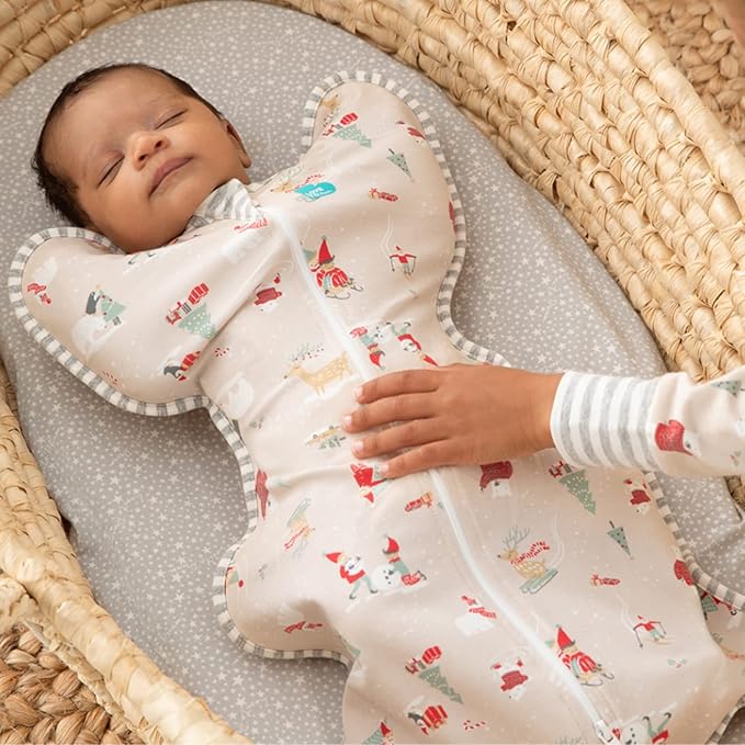 Love to Dream Swaddle UP, Baby Sleep Sack, Self-Soothing Swaddles for Newborns, Get Longer Sleep, Snug Fit Helps Calm Startle Reflex, Newborn Essentials for Baby, 1.0 TOG, 13-19 lbs, Beige