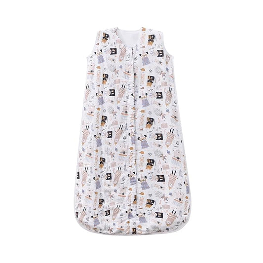 TADO MUSLIN Toddler Sleep Sack 2-4T, 0.5 TOG Lightweight Wearable Blanket, 100% Organic Cotton Muslin, Sleeveless, 2-Way YKK Zipper, OEKO-TEX Certified