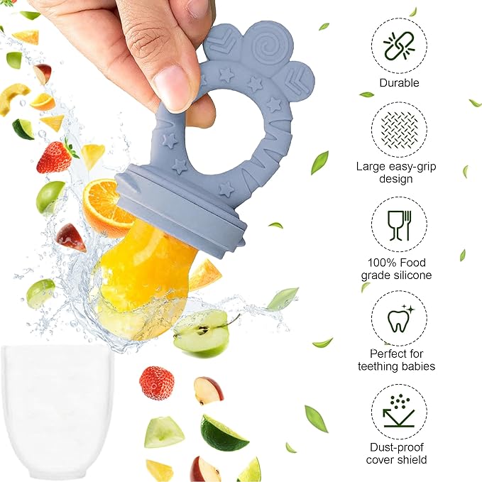 Silicone Baby Feeding Set, 10 Pcs Baby Led Weaning Supplies | BPA-Free Baby Dishes with Toddler Plates and Bowls Set, Silicone Bib, Suction Cup, Baby Spoons & Forks | Empower Independence – Gray