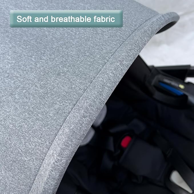 Stroller Replacement Accessories Canopy, Baby Stroller Sun Shade Compatible with Doona Car Seat & Strollers (Gray)
