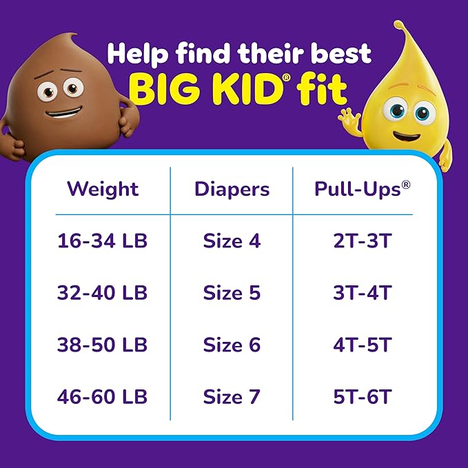 Pull-Ups Boys' Potty Training Pants, Size 4T-5T Training Underwear (38-50 lbs), 82 Count