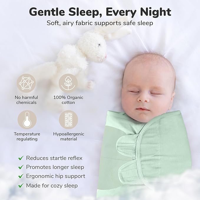 Mama Cheetah Baby Swaddle Blanket with Zipper, Newborn Swaddle Sack, Baby Swaddles Sleep Sack 0-3 Months, Baby Swaddle Wrap for Baby Boy & Girl, 3-Pack