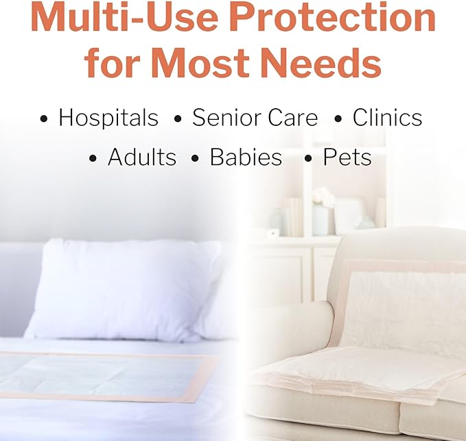 McKesson Underpads Disposable Bed Pads 30" x 36" [300 Count], Heavy Absorbency, Ultra Incontinence Chux Pads for Adults, Elderly, and Baby, Pee Pads