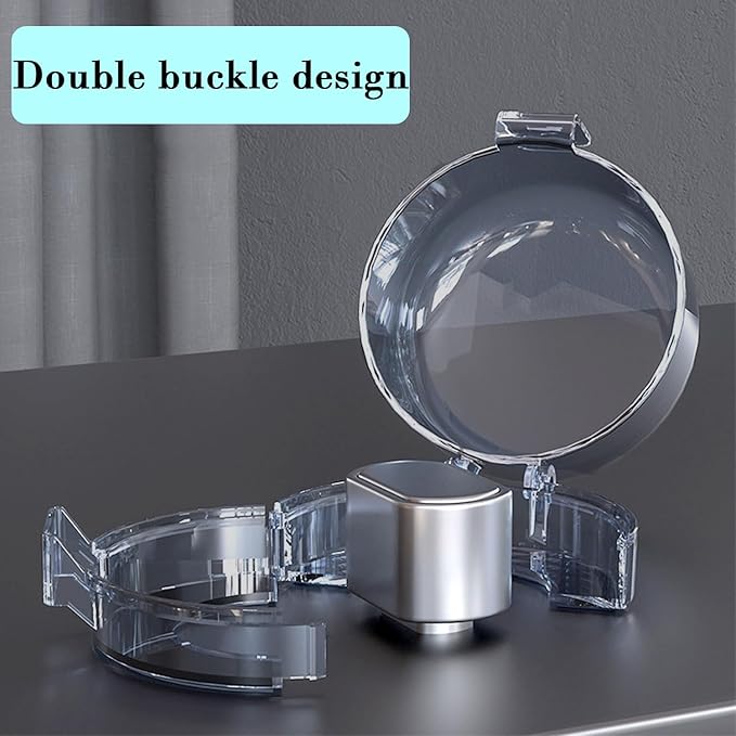 2 Pack Child Safety Lock Cover,Gas Stove and Microwave Oven Safety Locks Deadbolt,Child Proof Large Size Door Knob Cover