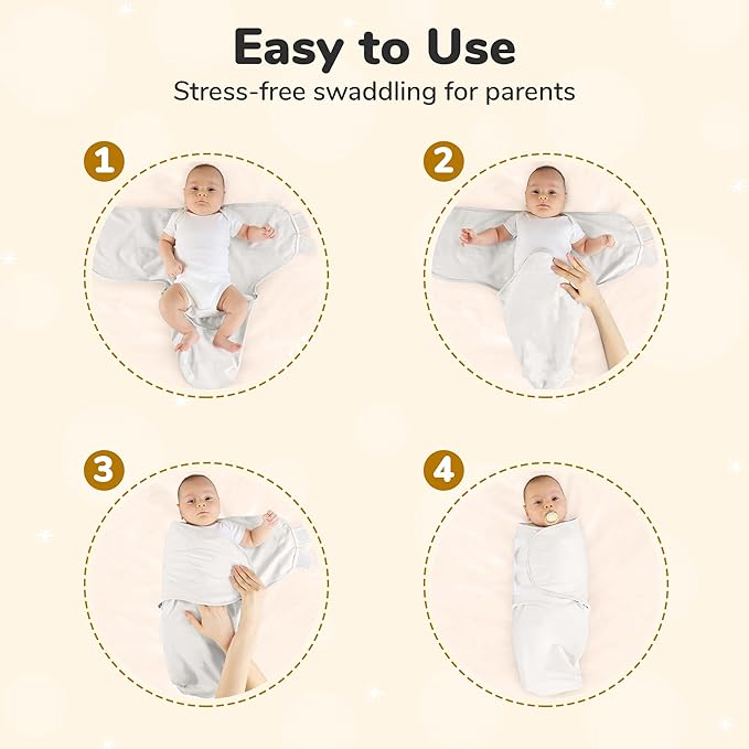 Mama Cheetah Baby Swaddle Blanket with Zipper, Newborn Swaddle Sack, Baby Swaddles Sleep Sack 0-3 Months, Baby Swaddle Wrap for Baby Boy & Girl, 3-Pack