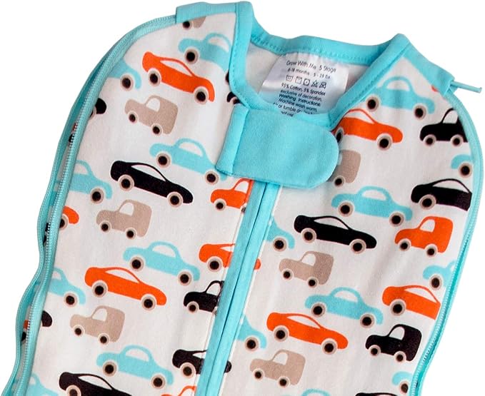 Woombie Nursery-swaddling-Blanket (0-18 Months, Boys and Toys)