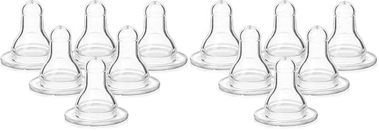Evenflo Feeding Classic BPA-Free Silicone Medium Flow Nipples - 3 Months+, Clear (Pack of 2)
