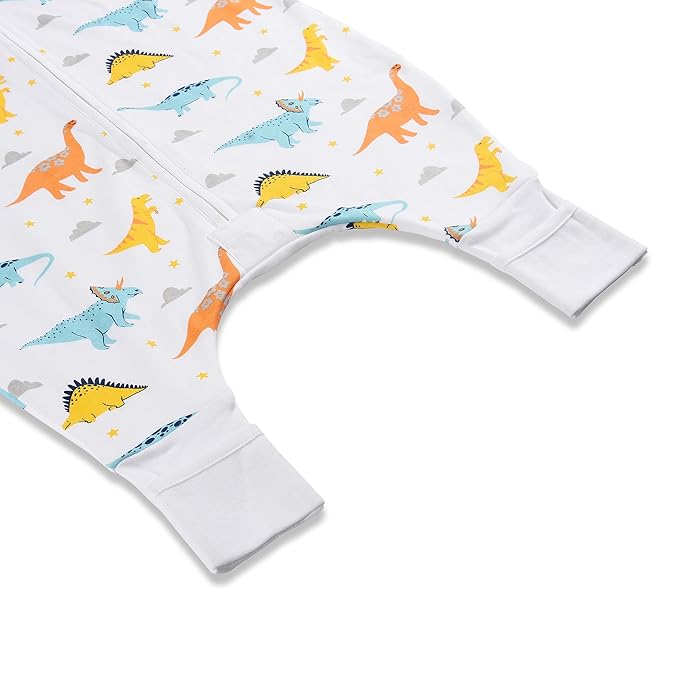 Mama Cheetah Toddler Sleep Sack with Feet 4T-5T, 1.0 TOG Organic Cotton Baby Wearable Blankets with Legs, Baby Sleeping Bag for Walkers, Early Walker X-Large