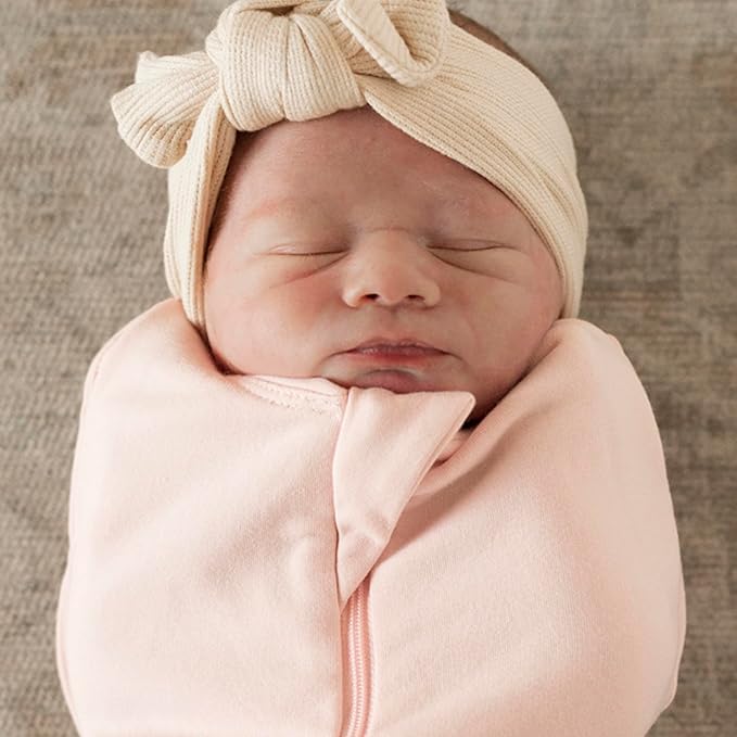 Tiny Twinkle Baby Sleep Sack 0-3 Months 1.0 TOG, Cotton & Elastane Wearable Blanket, Swaddle Transition Micro-Fleece, Machine Washable(Pink)