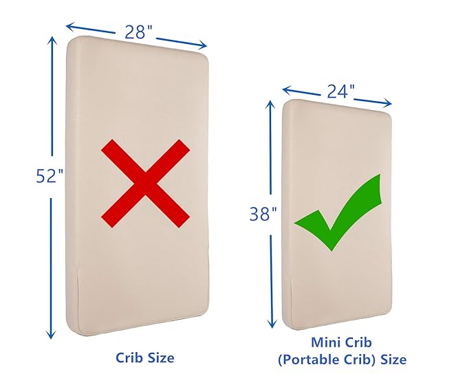 American Baby Company 2 Pack 100% Natural Cotton Fitted Mini Crib Sheets 38" x 24" - Soft & Breathable Small Nesting Portable Sheets, Fits Pack N Play Mattresses, Mint, for Boys & Girls