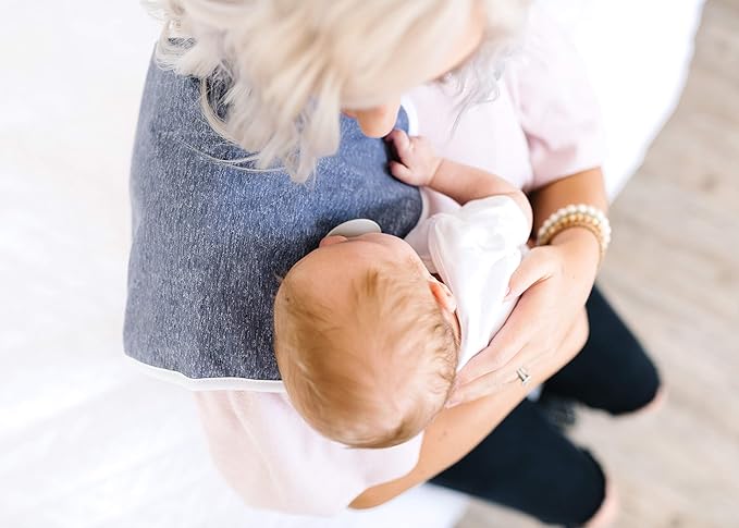 Copper Pearl Premium Baby Burp Cloths - 3-Pack Large Cotton Burp Cloths, Extra Soft Spit Up Rags with 3 Absorbent Layers, Perfect for Baby Boy and Baby Girl Gifts (21" x 10" Size, Lennon Set)