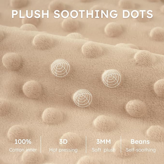 Yoofoss Fleece Baby Sleep Sack 18-24 Months with Plush Dots, TOG 1.5 Baby Wearable Blanket with 2-Way Zipper, Cotton Toddler Sleep Sack Fleece