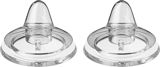 Sippy Spout Nipples for Dr. Brown's Wide-Neck Bottles & Sippy Spout Bottles,Leak-Proof Replacement Silicone Bottle Spouts Nipple BPA-Free, 6m+, 2 Count