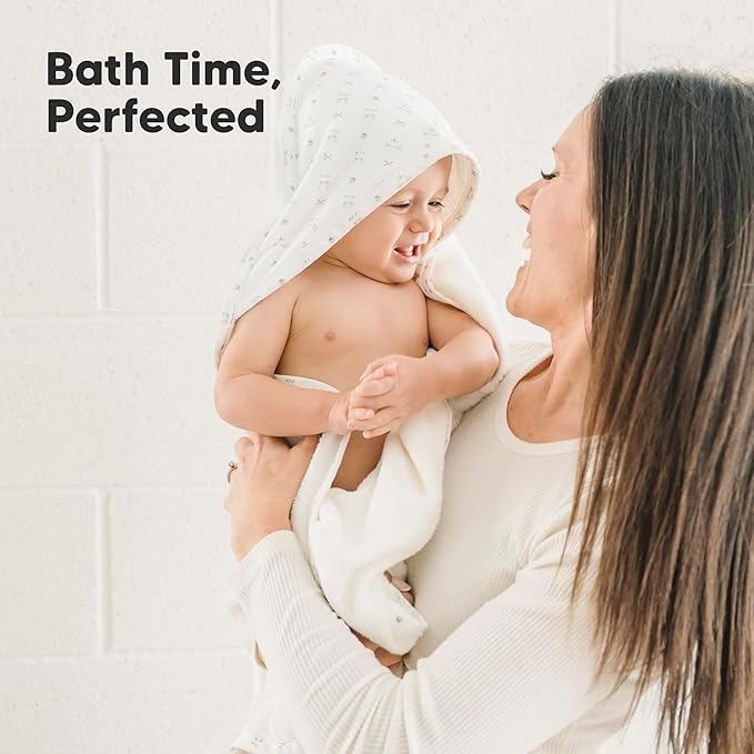 KeaBabies Hooded Baby Towel for Newborn - Viscose Derived from Bamboo Large Baby Bath Towels with Hood for Boys, Girls, Toddler, Extra Absorbent & Soft Newborn Bath Essentials (Wildscape, Regular)