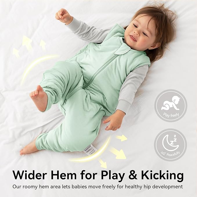 EasyFi Rayon Made from Bamboo Sleep Sack with Feet Baby Sleep Sack with Legs