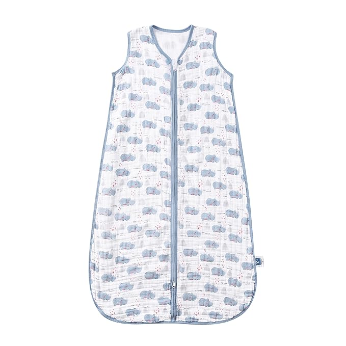 TADO MUSLIN Baby Sleep Sack 0-6 Months Wearable Blanket for Babies 100% Organic Cotton 2-Way Zipper YKK 0.5 TOG Toddler Sleeping Sacks
