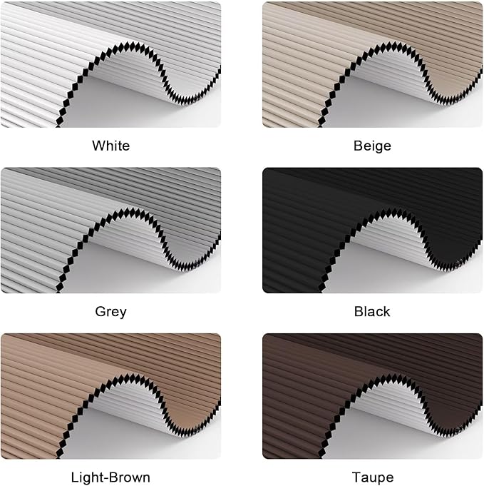 MYshade Cordless Blackout Cellular Shades for Windows, Honeycomb Window Shades with Thermal Insulation, Child & Pet Safe Room Darkening Shade, Easy Install,46" W x 72" H, Beige