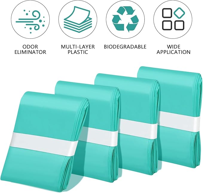 AQHYYQKJZX 4 Pack Diaper Pail Liner Refills Bags Compatible with Akord 330 Series Adult Diaper System