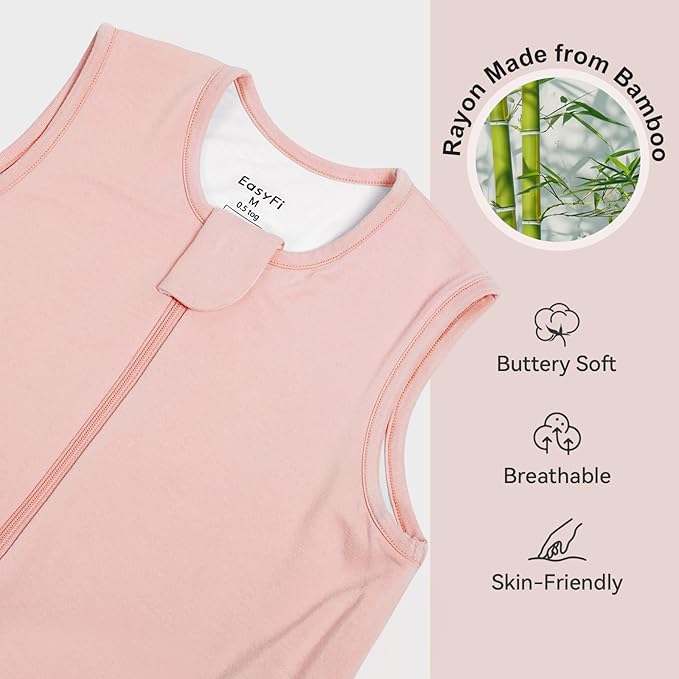 EasyFi Rayon Made from Bamboo Sleep Sack with Feet Baby Sleep Sack with Legs
