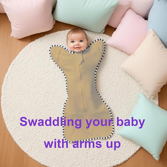 Transitional Swaddle Blanket Sack 2-Pack, Baby Sleep Sack, Arms Up Design, Newborn Swaddle for Boys Girls