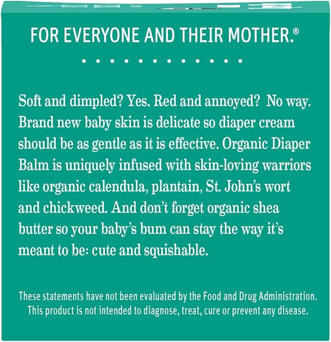 Earth Mama Organic Diaper Balm 2-Ounce | Diaper Cream for Baby | EWG Verified, Petroleum & Artificial Fragrance-Free with Calendula for Sensitive Skin (6-Pack)