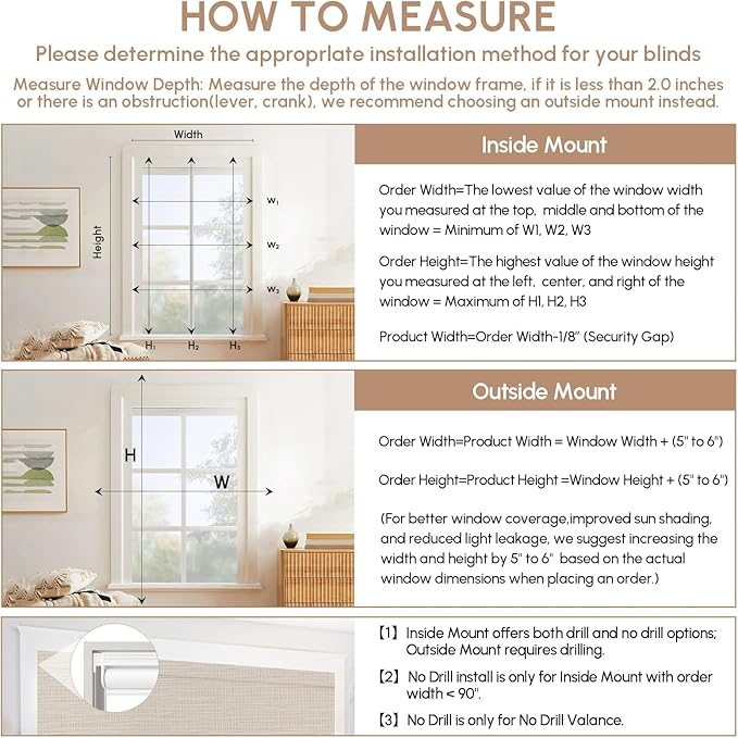 Kincmo No Drill Motorized Blinds with Remote, 100% Blackout Roller Shades for Windows, Custom Electric Blinds Compatible with Alexa, Apple Homekit, Google Home (100% Blackout Weave Beige)