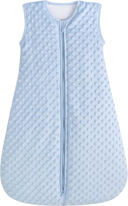 BABYINABAG Very Warm 2.5 Tog Quilted Winter Model Baby Sleep Bag or Sack, Plush Minky Dot for Infants and Toddlers