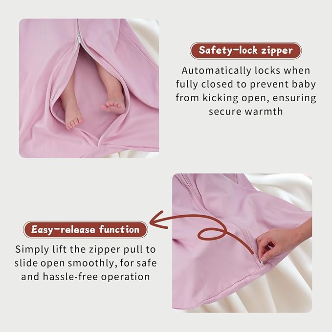 Wrrernsin 3 Pack Baby Sleep Sack 18-24 Months 100% Cotton TOG 0.5 Baby Sleeping Bag 2-Way Zipper Toddler Wearable Blankets Comfy Stretchy Summer Sleep Sacks