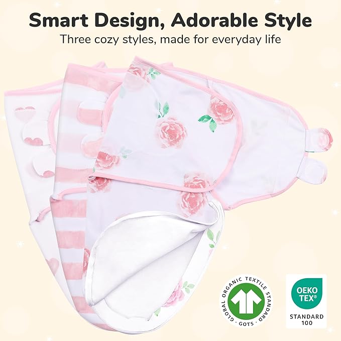 Mama Cheetah Baby Swaddle Blanket with Zipper, Newborn Swaddle Sack, Baby Swaddles Sleep Sack 0-3 Months, Baby Swaddle Wrap for Baby Boy & Girl, 4-Pack