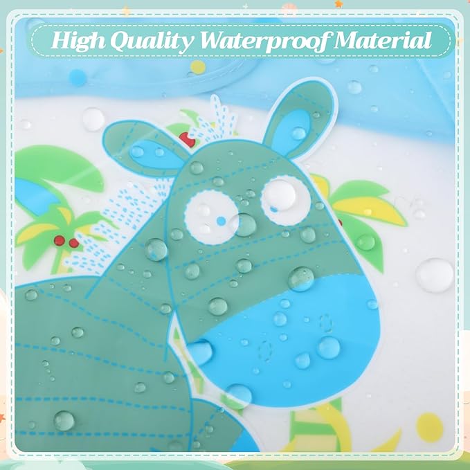 Tarpop Long Sleeve Bibs Infant Smocks Multi Pack Waterproof Soft Sleeved Bibs for Babies Toddler Eating Feeding